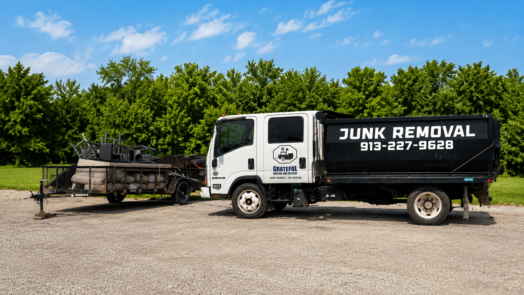 Grateful Hauling and Delivery truck ready for a Kansas City hauling job.