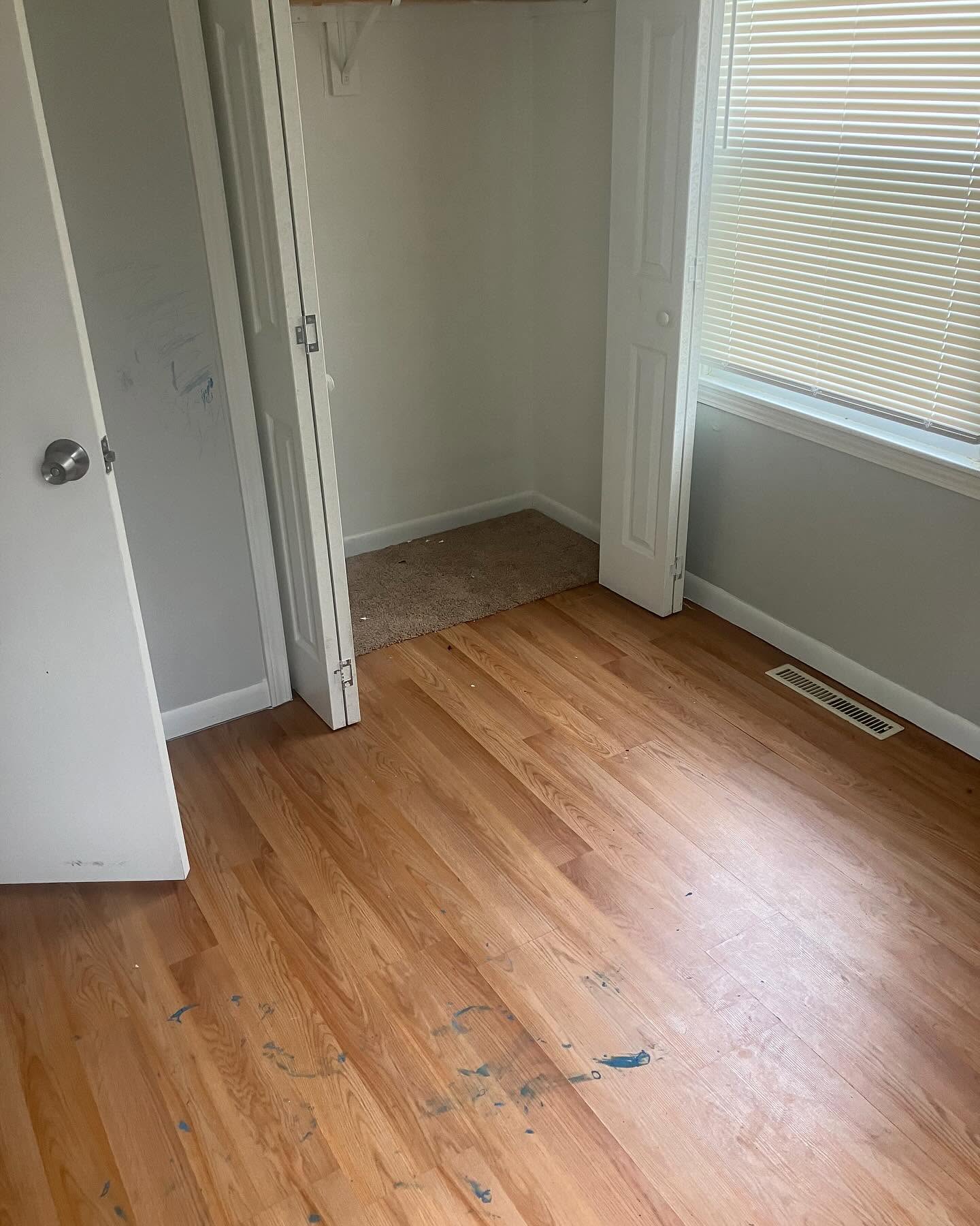 Empty apartment room after a vacant unit turn cleanout
